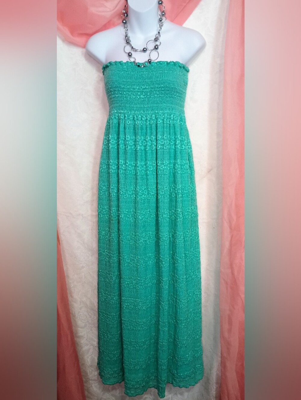 🌺BUNDLE ONLY🌺 Teal Strapless Maxi Dress